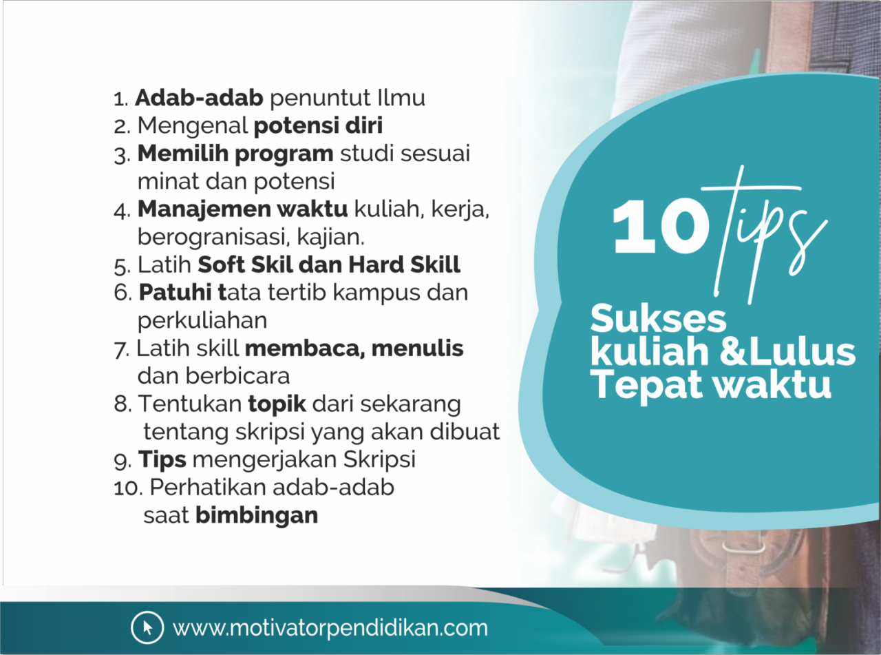 10 Kebiasaan Sukses Mahasiswa yang Ingin Lulus Tepat Waktu