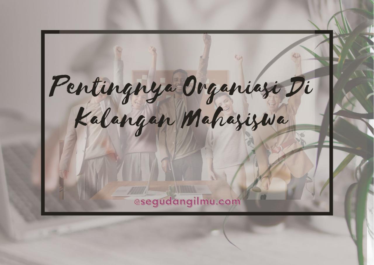 Pentingnya Organisasi Mahasiswa dalam Perkuliahan