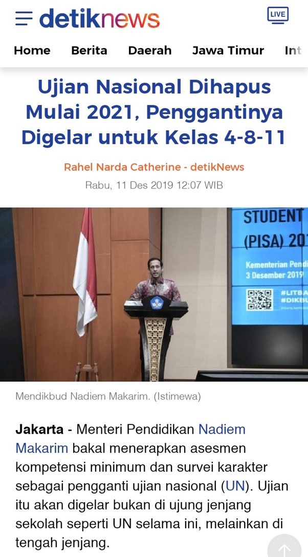 Apakah Penghapusan Ujian Nasional Menyebabkan Penurunan Kualitas Pembelajaran?