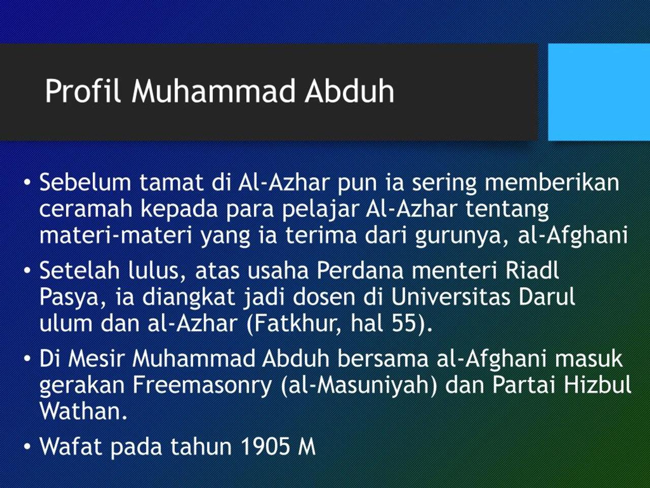 Muhammad Abduh: Pembaharu Pendidikan dan Agama dari Mesir