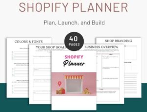 158. Printable Shopify Planner