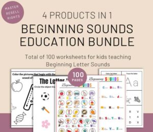 170. Beginning Sounds Educational Bundle