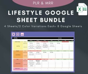 174. Lifestyle Google Sheet Bundle