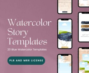 147. Watercolor Story Templates