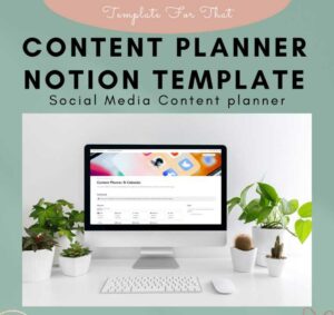 151. Social Media Content Planner